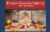 3 Decorating tips- Mobile Fixture and Equipment Co. + Restaurant equipments and supplies