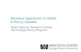 Wireless Spectrum in 2016: A Policy Update