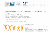 Adding Uncertainty and Units to Quantity Types in Software Models