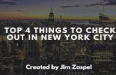 Top 4 Things Check Out in New York City