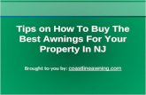 Tips on how to buy the best awnings for your property in nj