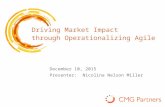 Driving Market Impact through Operationalizing Agile Marketing