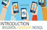Introduction of Big data, NoSQL & Hadoop