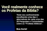 Concurso biblico Profetas