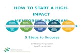 How to Start a High-Impact Mentoring Program