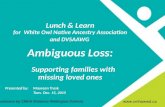 Ambiguous Loss Lunch and Learn Dec. 15, 2015