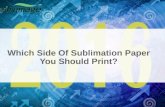 Which side of sublimation paper you should print