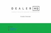 DealerHQ Investor Pitch DeckBF102816