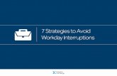 7 Strategies to Avoid Workday Interruptions