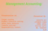 Different topics of management accounting