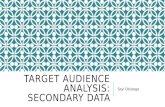 Target Audience: Secondary Data