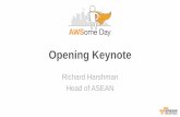 AWSome Day Singapore Keynote 2015