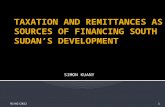 Taxation and remittances as sources of financing south