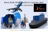 Courier and logistic with infiflyer service provider for bulk sms
