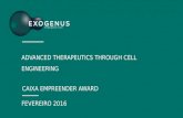Caixa Empreender Awards 2016| Exogenus therapeutics (cohitec)