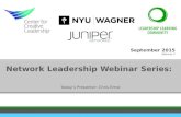 Network Leadership Webinar Series: Boundary Spanning Leadership Integrated with Network Development