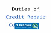 RL Kramer LLC - Duties of Credit Repair Consultant