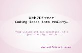 Web7 Direct - Coding ideas into reality