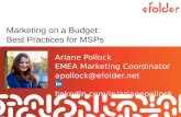 eFolder Series- Marketing on a Budget: Best Practices for MSPs