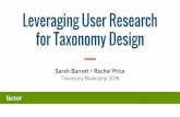 Leveraging User Research for Taxonomy Design
