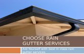 Choose Best Rain Gutter Services by SunshineGuttersPRO