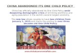 One Child Policy of China