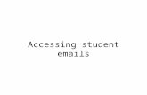 Accessing student emails
