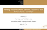 Modeling and Optimization of Resource Allocation in Cloud [PhD Thesis Progress 2]