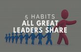 5 Habits All Great Leaders Share