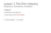 Lesson 1 the film industry