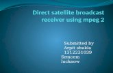 Direct satellite broadcast receiver using mpeg 2
