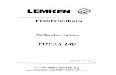 Lemken Topas 140 parts catalog