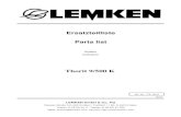 Lemken thorit 9-500 K parts catalog