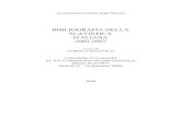 Bibliografia della slavistica italiana (2003-2007)