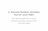 2. Discrete Random Variables Part IV: Joint PMFs