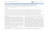 Allergic sensitization: screening methods | Clinical and Translational ...