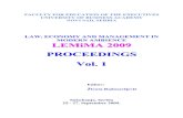 LEMiMA 2009 PROCEEDINGS Vol. 1