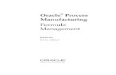 About Oracle Process Manufacturing Formula Management