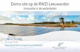 Demo site op de RWZI Leeuwarden