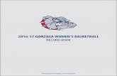 2016-17 GONZAGA WOMEN'S BASKETBALL RECORD BOOK