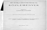 Irodalomtörténeti Közlemények 1931. 41. évf. 1. füzet