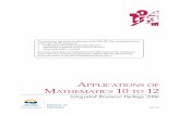 Applications of Mathematics 10 to 12 (2006)
