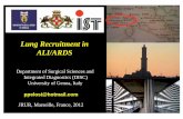 Lung Recruitment in ALI/ARDS