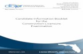 Candidate Information Booklet for the Construction Licensure ...