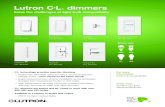 Lutron C.L dimmers