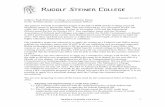 1 January 22, 2013 Subject: Rudolf Steiner College Accreditation ...