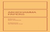 ABHIDHAMMA PAPERS
