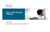 Cisco IOS Content Filtering