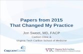 Papers from 2015 That Changed My Practice