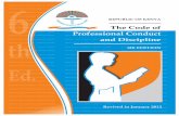 Code of Professional Conduct and Discipline, 6th Edition